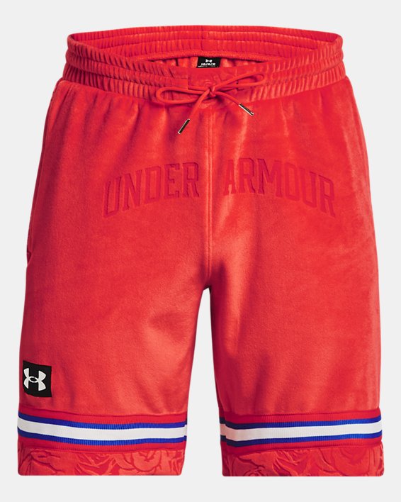 Men's UA Velour Rose Shorts, Red, pdpMainDesktop image number 5